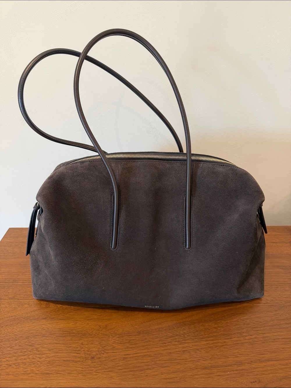 DeMellier Stockholm Brown Suede Tote Bag